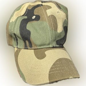 Baseball Cap- Camouflage one size adjustable never used.